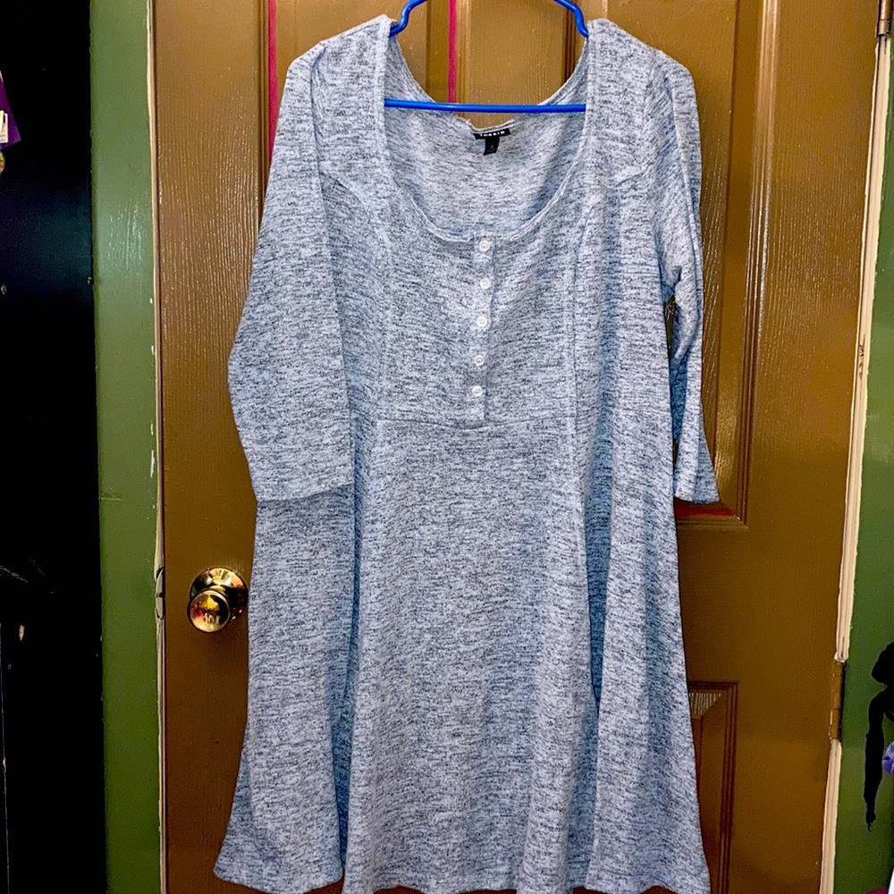 Torrid 3 Quarter Sleeve Sweater Dress - Plus Size